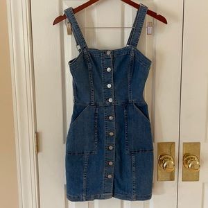 H&M Denim Button Up Dress Size 4